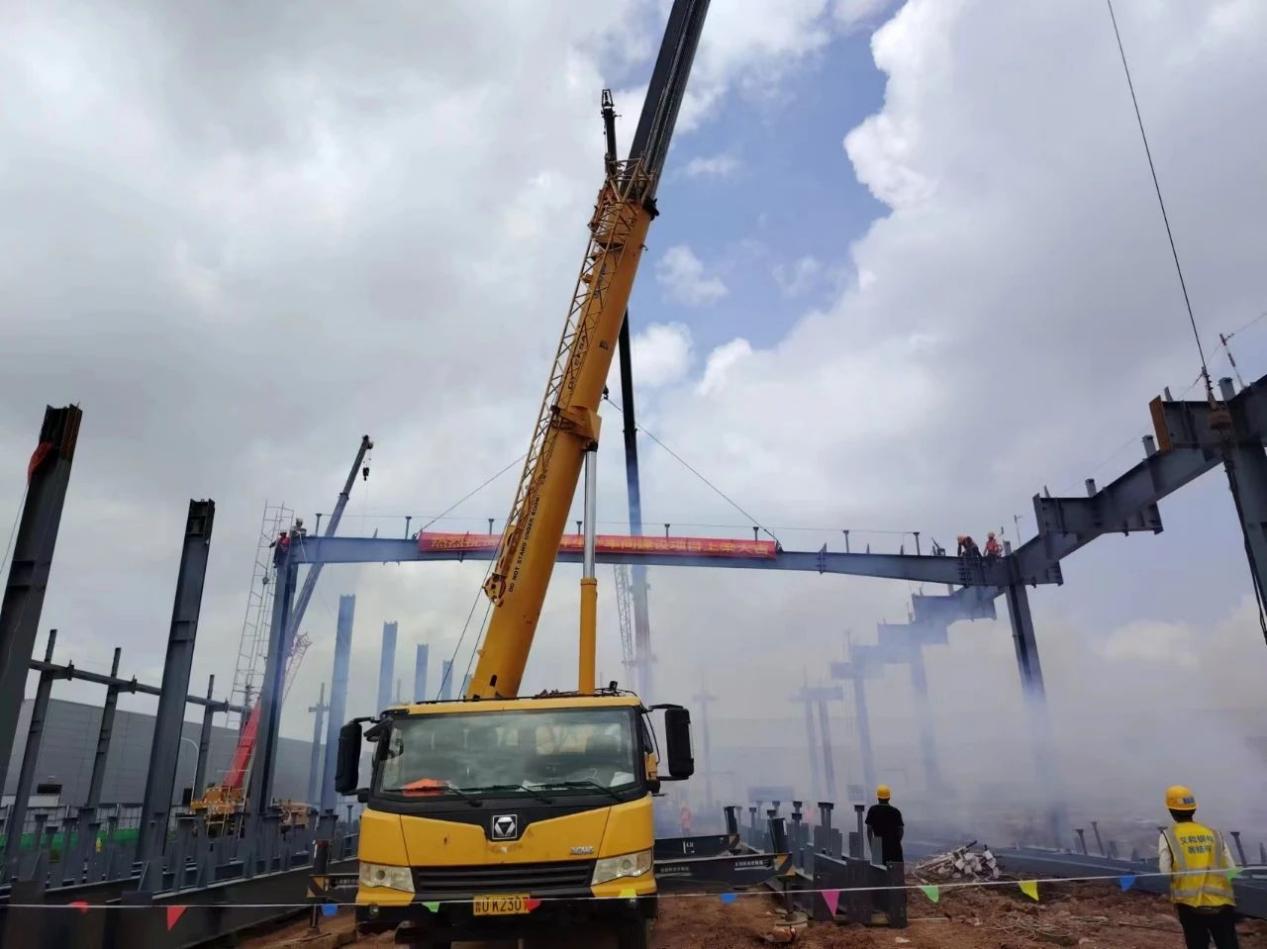 Chery KD Parts Production Workshop Project Project On the Beam, Eihe Realized Chery Automobile Qingdao Base Construction Project спечели офертата „Три последователни заглавия“.