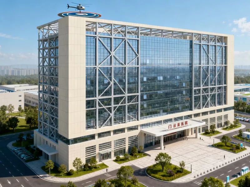 Висока сглобяема метална болнична сграда Висока сглобяема метална болнична сграда