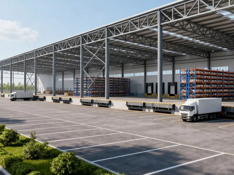 Сграда на разпределителен център за стоманени конструкции